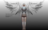 Wings conceptual sculpture - Back
