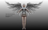 Wings conceptual sculpture - Front